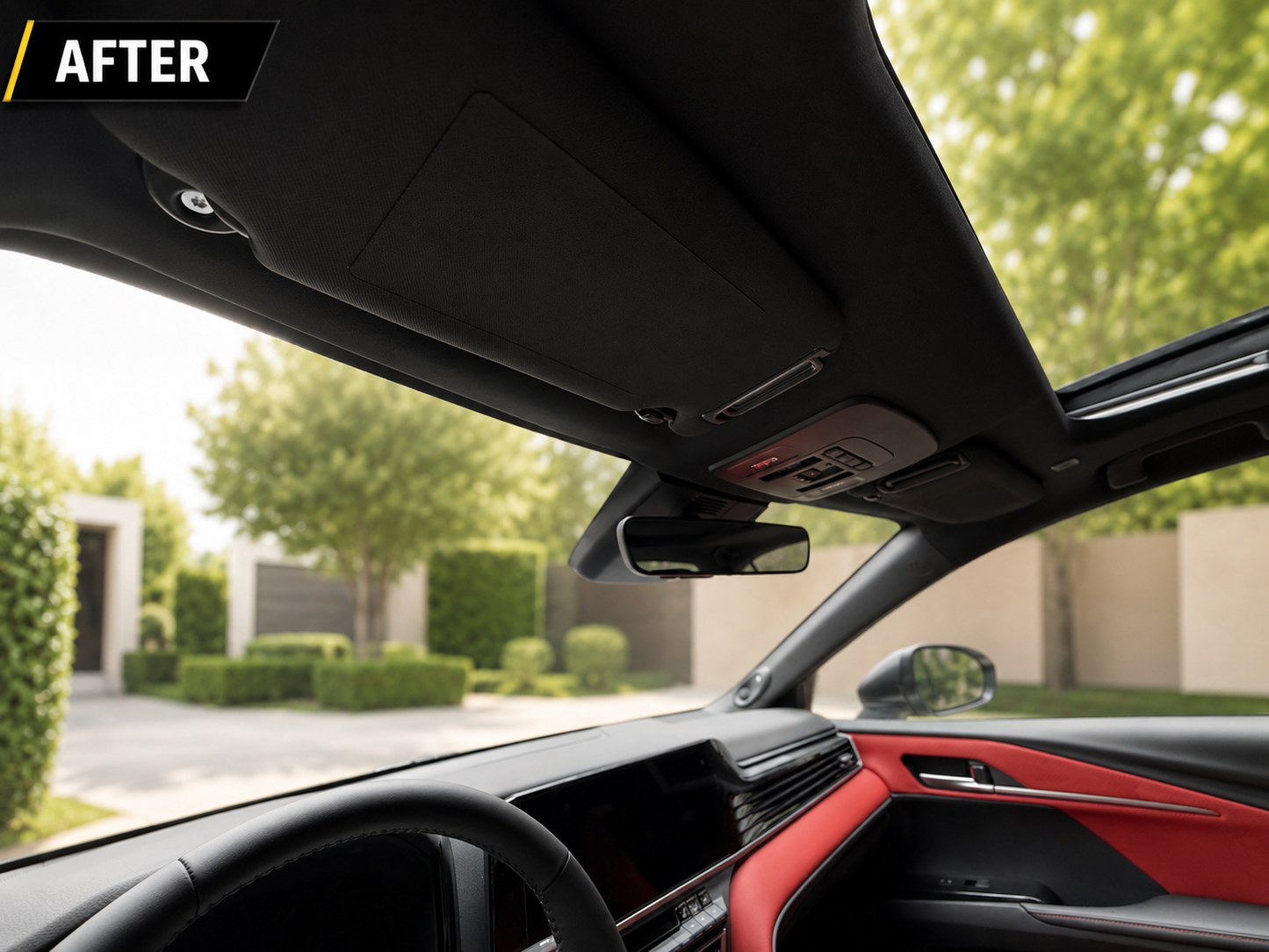 Sun Visor Warning Label Covers for 2025–2026 Toyota Camry – Black Interior (2-Pack)